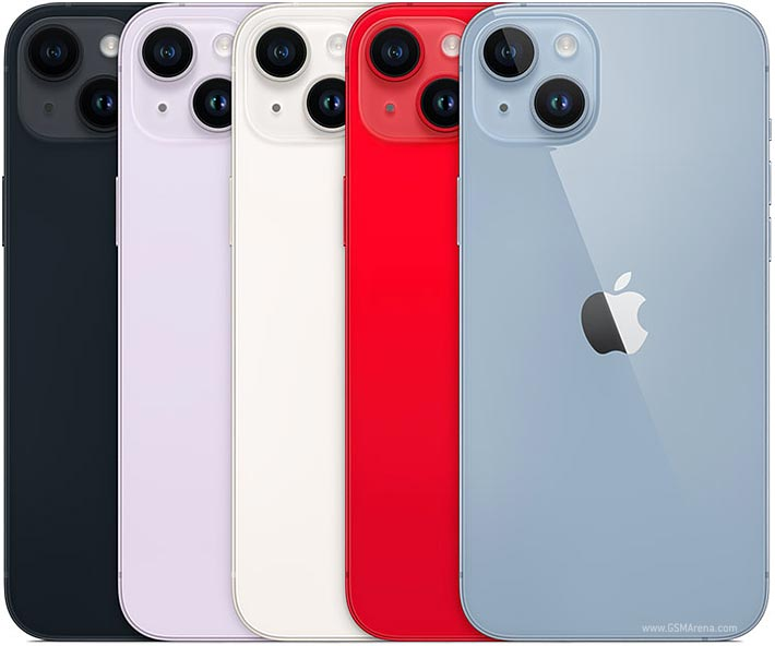  ايفون 14 الجيل الخامس  128 جيجا الوان متعددة